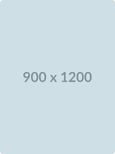 A placeholder image with a light grey background displays the text "900 x 1200" centered in the middle.