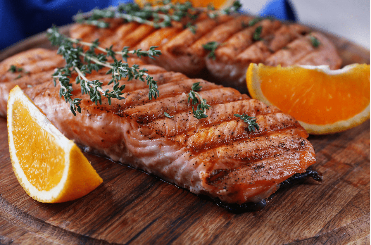 Triple-Glazed Black Pepper Sauce Salmon - Kikkoman USA